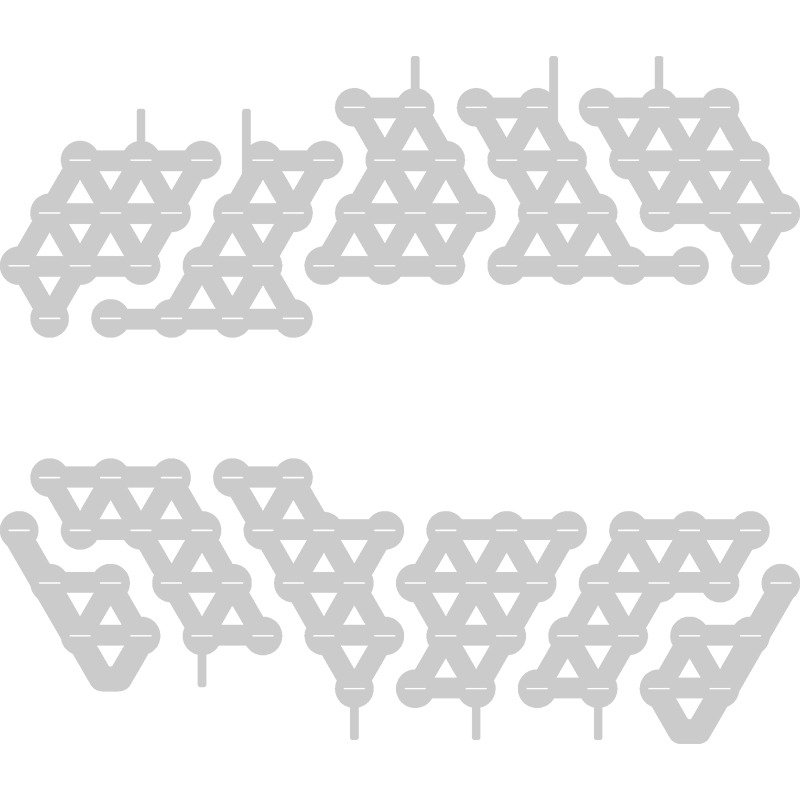 Nickel strip 10S5P for e-bike battery case DP-2170-5C Nickel strip 10S5P for e-bike battery case DP-2170-5C