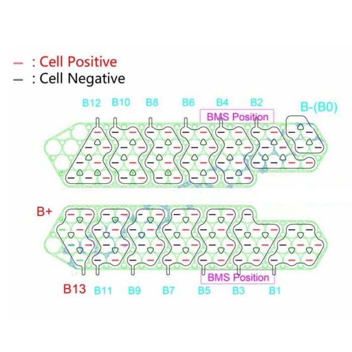 13S4P 48V Nickel strip for Polly dp5 drawing