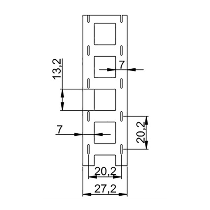 18650 2P Straight nickel strip size 18.5mm