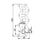 18650 2P nickel strip size