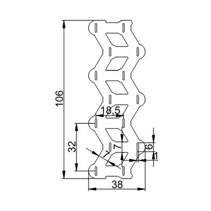 18650 2P nickel strip size