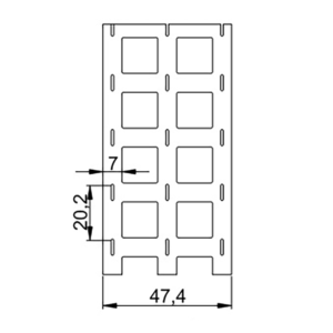 18650 3P Straight nickel strip size 20.2mm