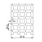 18650 4P Straight nickel strip size 20.2mm